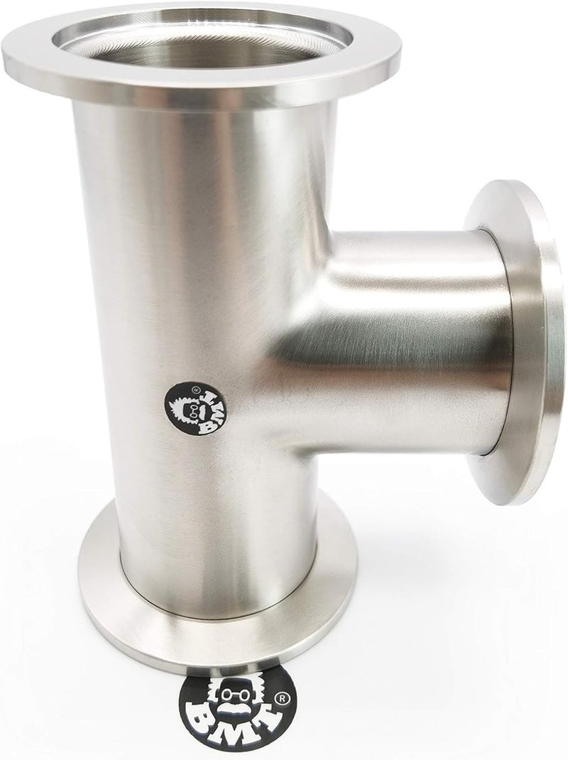 BROWNIAN MOTION TECHNOLOGY bmotiontech Superior Grade - KF40 Tee 3-Ways Vacuum Adapter, All Ends with KF-40 (NW40) Flange, Made of Stainless Steel 304, Finely Polished - Image 4